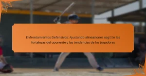 Enfrentamientos Defensivos: Ajustando alineaciones según las fortalezas del oponente y las tendencias de los jugadores